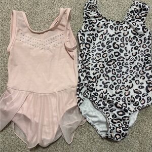 Pink and Leopard Print Kids One Piece Set